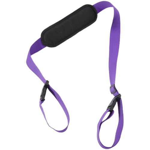 GORGECRAFT Scooter Straps Adjustable Carrying Strap with Non-Slip Shoulder Pad Blue Violet Beach Chair Replacement Universal Carry Strap Yoga Mat Sling Holder for Camping and Outdoor Backpack - color: Blue Violet