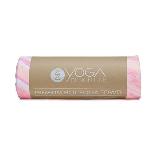yogadesignlab | The HOT Yoga Towel | Premium Non Slip Colorful Towel | Designed in Bali | Eco Printed + Quick Dry + Mat Sized | Ideal for Hot Yoga, Bikram, Ashtanga, Sport, Travel! (Pearl)