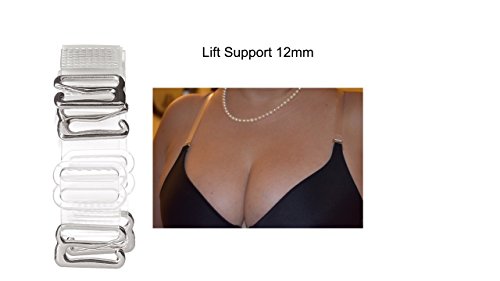 DIVA'S Clear Bra Straps Adjustable Multiple Sizes - size: 10mm Width Halter, 2 Individual Straps
