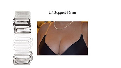 DIVA'S Clear Bra Straps Adjustable Multiple Sizes - size: 6mm Width - 2 Pairs