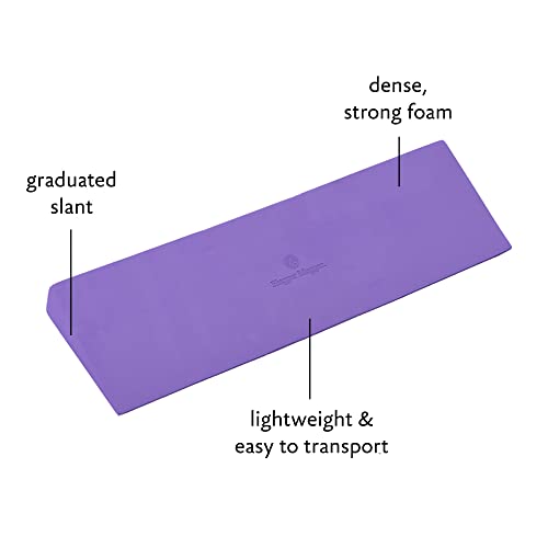Hugger Mugger Yoga Wedge - Gentle Lift for Sensitive Wrists, Durable and Stable, Supports Joints, Great for Downward Dog - color: Graphite