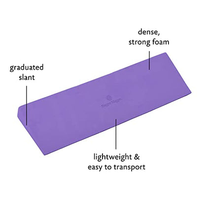 Hugger Mugger Yoga Wedge - Gentle Lift for Sensitive Wrists, Durable and Stable, Supports Joints, Great for Downward Dog - color: Graphite