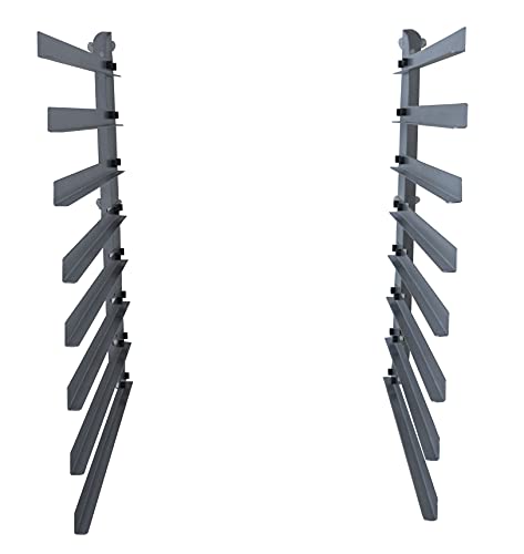 INTBUYING Screen Printing Frame Rack Shelf Storage Holder Screen Printing Squeegee Rack Screen Drying (8 Layer)
