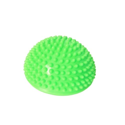 Half Balance Training Ball - Small PVC Semi-Round Stability Trainer with Textured Non-Slip Surface - Balance Board for Core Workouts - color: Green