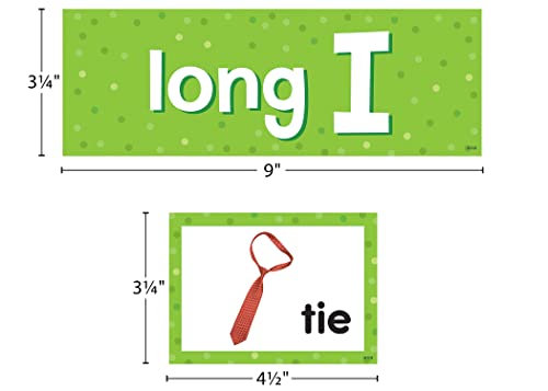 Teacher Created Resources Long Vowels Pocket Chart Cards (TCR20851) - style: Long Vowels