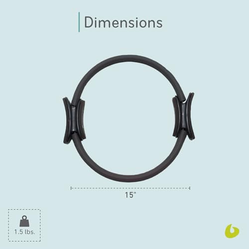 Balanced Body Ultra-Fit Circle Pilates Ring, Body Ring, Great Exercisers for Legs, Fitness Circle, Thigh Exercise, Pilates Circle, Pilate Ring Fitness Equipment for Home or Studio - style: Regular 15 Inch