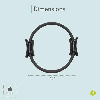Balanced Body Ultra-Fit Circle Pilates Ring, Body Ring, Great Exercisers for Legs, Fitness Circle, Thigh Exercise, Pilates Circle, Pilate Ring Fitness Equipment for Home or Studio - style: Regular 15 Inch