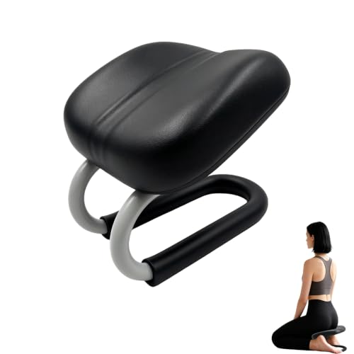 Meditation Bench & Prayer Kneeling Meditation Stool, Adjustable Height Meditation Chair, Prayer Bench with Cushion for Home Worship, Studio Portable Non-Slip Yoga Stool and Quiet Reflection.