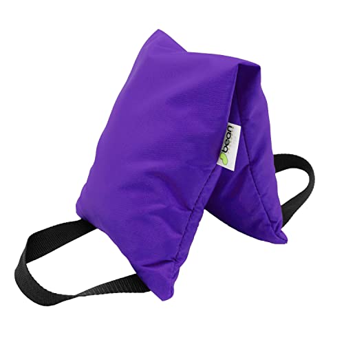 Yoga Sand Bags for Working Out - Reinforced Nylon Fabric Exercise Weight Bag with Double Handles for Secure Grip - Weighted Fitness Equipment for Yoga, Pilates & Training - Made in USA, 10 lbs - color: Purple