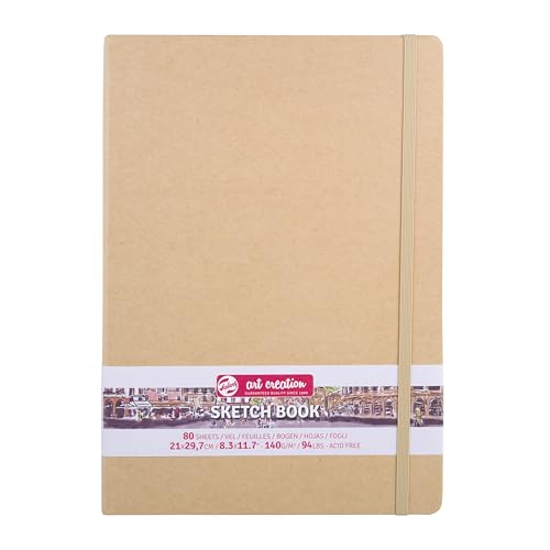 Talens Japan T9314-433M 452280 Art Creation Sketchbook, Drawing Notebook, 8.3 x 11.8 inches (21 x 30 cm), Craft Paper - color: craft paper, size: 21×30cm