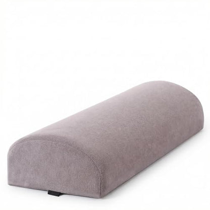 Under Knee Pillow, Half Moon Leg Pillow - Memory Foam Ergonomic Support Pillow for Side & Back Sleepers, Pain Relief & Alignment, Under Knee, Lumbar & Multi-Use Bolster Gray - size: 45X20X10CM
