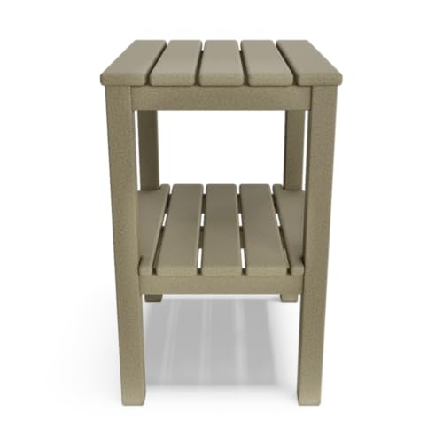 BY THE YARD Accent Table (Weathered Wood) - color: Weathered Wood