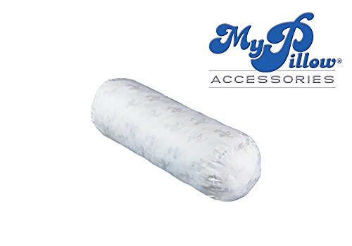 MyPillow Round, Neck and Cervical, Bolster Pillow, Made in USA, 6"x18", White