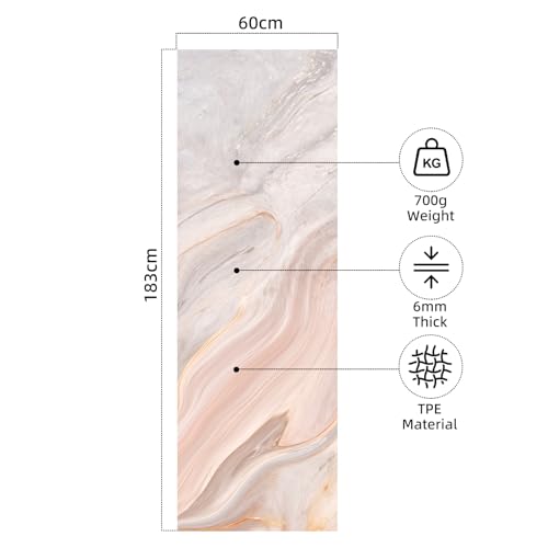 FOLAI Extra Thick Yoga Mat 6mm - color: Khe Sanh