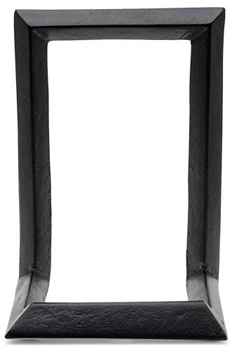 Red Co. 8” Decorative Metal Display Plate Stand and Art Holder Easel in Black Finish - color: Black