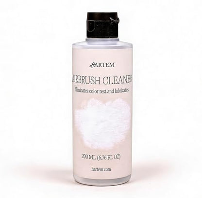 Hartem - Airbrush Cleaner 200 ml (6.76 Fl Oz) with Anti-Spill Cap | Removes Dried Paint, Prevents Clogging and Lubricates Airbrush Mechanisms Without Deterioration - size: Airbrush Cleaner 200ml (6.76 Fl Oz)