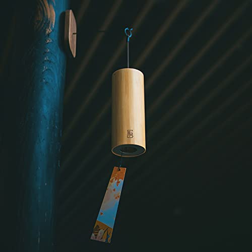 LingTing Bamboo Wind Chimes for Sound Healing, Meditation, Relaxing Emotions, Chord Wind Chimes Hand-Cranked Unique Decor Gardening Gift for Outdoor Decoration