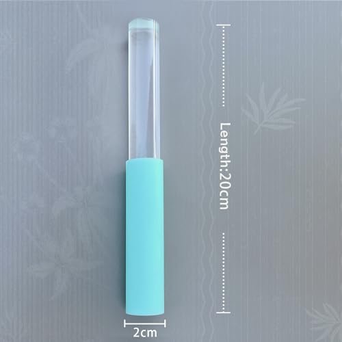 Singing Bowl Mallet Blue Acrylic Rubber Striker Mallet for Playing Quartz Crystal Singing Bowl with Bundle Pocket - color: Blue