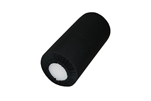 Rehabilitation Advantage Black Fabric Foam Roller Cover, 12" Long - size: 12" Long
