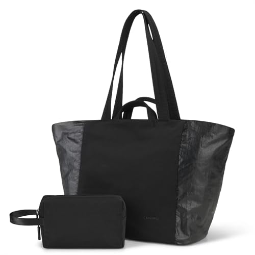 Everyday Bag Tote for Women, 25L Lightweight Spacious Gym&Work - color: Black