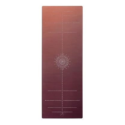 Yvonne Solstice Harmony Travel Yoga Mat - Ultra Thin 1/16” (1.5mm), Lightweight, Foldable & Non-Slip for Travel & Home, Eco-Friendly Natural Rubber + Free Carrying Strap