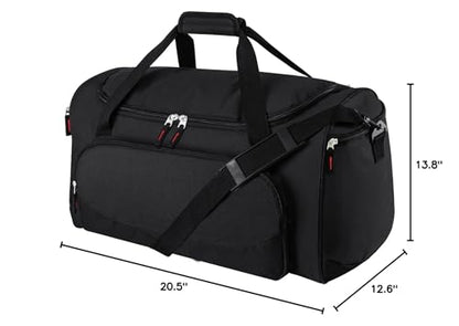 Uarition Gym Bag for Men & Women - 50L Large Duffle Bag for Travel, Black - color: Black