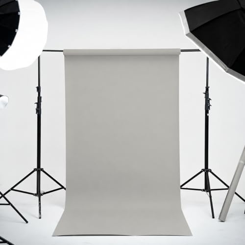 Kate Seamless Paper Backdrop for Photography Light Gray Photo Backdrop Paper (53''x32.8' Pursuit Grey) - color: Pursuit Grey, size: 53''x32.8'