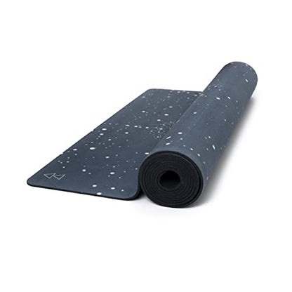 YOGA DESIGN LAB | The Combo Yoga Mat | 2-in-1 Mat+Towel | Eco Luxury | Ideal for Hot Yoga, Power, Bikram, Ashtanga, Sweat | Studio Quality | Includes Carrying Strap! - color: Celestial, size: 5.5mm