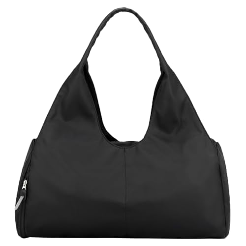 Forestfish Gym Bag For Women With Shoes Compartment & Wet Dry - color: Black