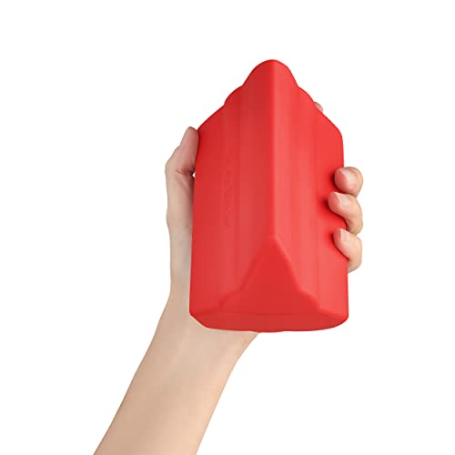 Piriformis Massage Roller, Larger Size, Hard Density, Red | Targeted Trigger Point Massager Tool for Hip, Leg, Lower Back, Muscle Knot Release and Sciatica, 3 Different Heads - style: Larger Size