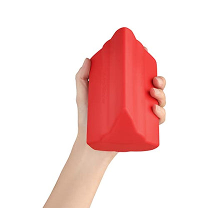 Piriformis Massage Roller, Larger Size, Hard Density, Red | Targeted Trigger Point Massager Tool for Hip, Leg, Lower Back, Muscle Knot Release and Sciatica, 3 Different Heads - style: Larger Size