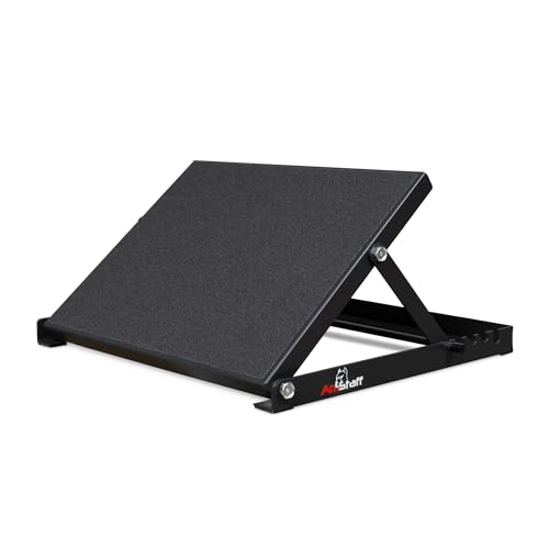 Amstaff Fitness Adjustable Squat Slant Board for Heel Elevating - Non-Slip, High-Density Heel Elevated Squat Wedges for Enhanced Weightlifting, Strength Training, Calf Stretching & Mobility