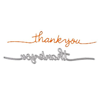 Cutting Dies Handmade DIY Paper Cards Album Decoration Stencils Template Embossing for Card Scrapbooking Craft (Thank You) - style: Thank You