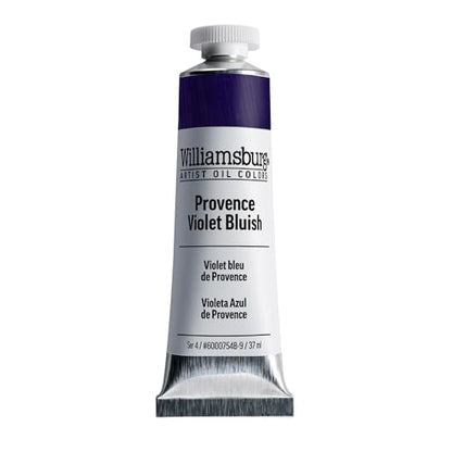 Williamsburg Artist Oil Colors, Provence Violet Bluish, 37 ml Tube | Artist grade oil paint delivering rich texture, high pigment load, and distinctive handmade character. - color: Provence Violet Bluish, size: 1.25 Fl Oz (Pack of 1)
