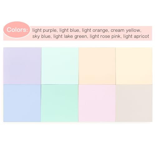 Sticky Notes 3x3 in, 8 Pads, Pastel Colors, 80 Sheets/Pad, Total 640 Sheets | Self-adhesive Sticky Notes - color: 8 Pads 3x3 in Pastel Colors Sticky Notes