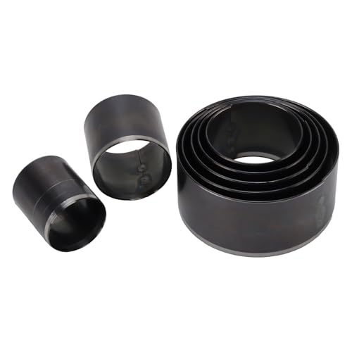 21 Pcs Leather Circle Cutter Tool Set, Circle Punch Tools, 20/25/30/35/40/45/50mm High Carbon Steel Round Hole Punch Set Leather Cutting Dies for Belts Fiber Board DIY Crafts