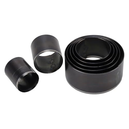 21 Pcs Leather Circle Cutter Tool Set, Circle Punch Tools, 20/25/30/35/40/45/50mm High Carbon Steel Round Hole Punch Set Leather Cutting Dies for Belts Fiber Board DIY Crafts