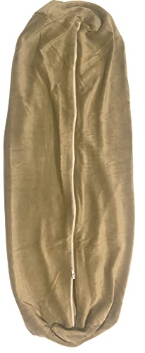 Therapist’s Choice® Bolster Cover with Zipper Closure, Soft & Durable, Size: 6" x 27" (Cover Only, Bolster Not Included) (Brown Velour) - color: Brown Velour