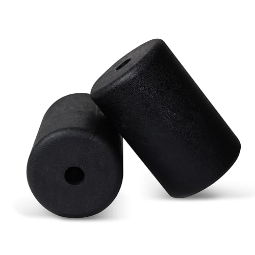 WF Athletic Supply PU/Foam Foot Pads, Foam Roller for Exercise Machines Equipment Replacements, Roller Pad for Leg Extension, PEC Deck Pads for Weight Bench, Sold by Pair (7” x 4.5” OD x 0.875” ID) - color: 7” X 4.5” Od X 0.875” Id