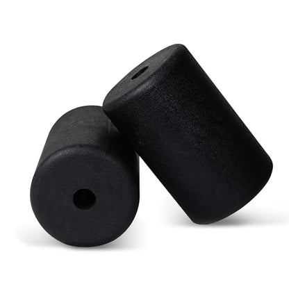 WF Athletic Supply PU/Foam Foot Pads, Foam Roller for Exercise Machines Equipment Replacements, Roller Pad for Leg Extension, PEC Deck Pads for Weight Bench, Sold by Pair (7” x 4.5” OD x 0.875” ID) - color: 7” X 4.5” Od X 0.875” Id