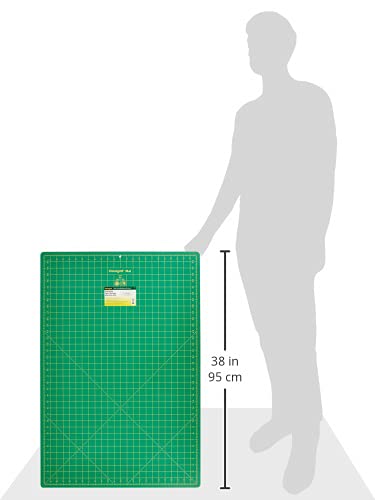 Omnigrid Self-Healing Cutting Mat - 24'' x 36'' Inch Precision Fabric Cutting Mat with Durable Surface for Quilting, Sewing & Crafts | Precision Fabric Cutting Mat with Durable Surface for Quilting, Sewing & Crafts - size: 37.1"L x 25.2"W