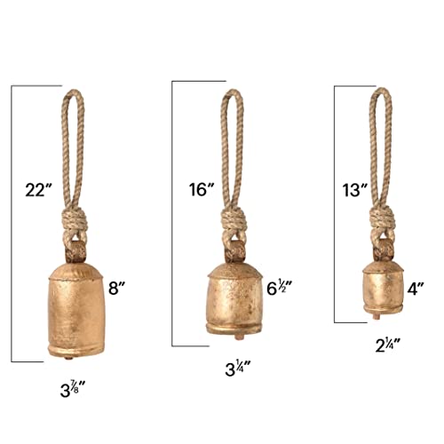 Incense Garden Set of 3 Hanging Harmony Bells Garden Rustic Relaxing Tranquil Wind Chimes