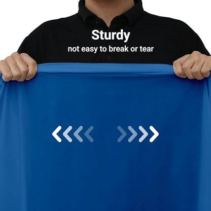 Auros 10-Pack Blue Plastic Table Cloth, 84" Round Disposable Table Cover | Waterproof, Spill-Proof & Throw Away Table Cloth, Easy Cleanup for Party, Birthday, Wedding, Graduation, Picnic, Sky Blue - color: Sky Blue, size: 84" Round