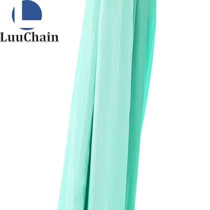 Aerial Silks Equipment for Aerial Yoga Aerial Dance Acrobatic Circus Arts Soft Durable Yoga Hammock Aerial Rig for All Skill Levels Load Capacity 440LB Black - color: Green-16.4*8.53FT