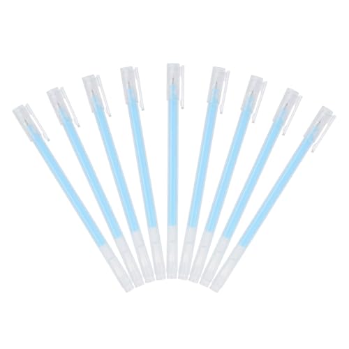 MECCANIXITY 9 Pcs Metallic Vibrant Sparkle Gel Pens, Drawing Pens with Fine Point 1mm for Adult Drawing Doodling Journaling Art Supplies and DIY Crafts, Blue - color: Blue