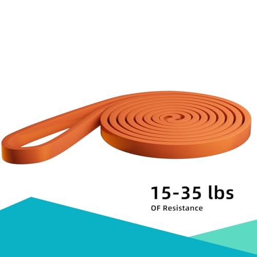 Resistance Bands, Pull Up Bands, Pull Up Assist Band Exercise Bands for Men & Women Working Out, Body Stretching, Physical Therapy, Muscle Training - color: Orange