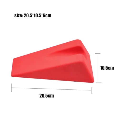 Mobilization Wedge Pillow Non-Slip Silicone Triangle (red) - color: Red