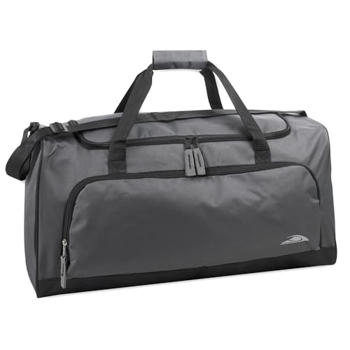 Lightweight Canvas Duffle Bags for Men & Women For Traveling, the Gym, and as Sports Equipment Bag/Organizer - color: Grey 2