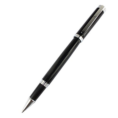 Gullor 155 slip glossy black rollerball pen with a silver pen clips - color: Black