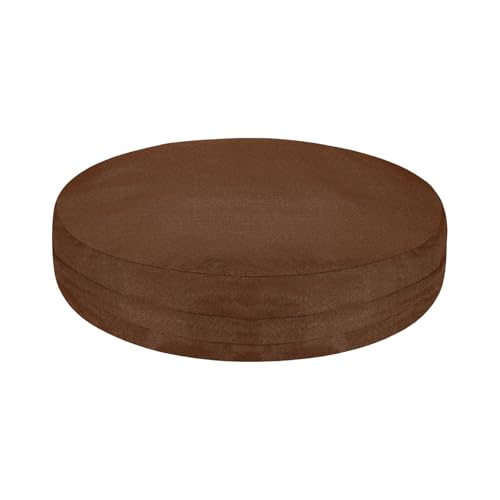 uxcell Round Floor Pillow 15.7" Floor Cushion Cover Pillow Protector - color: Coffee, size: 15.8" x 15.8" (Pack of 1)